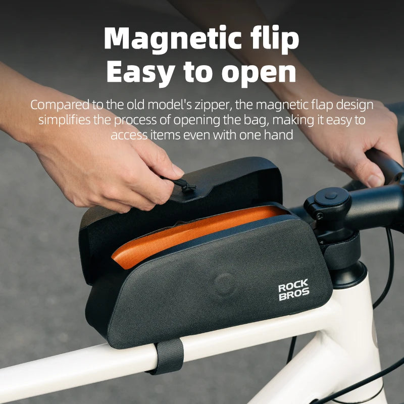 Waterproof Strong Magnetic Flip Cover Bicycle Bag